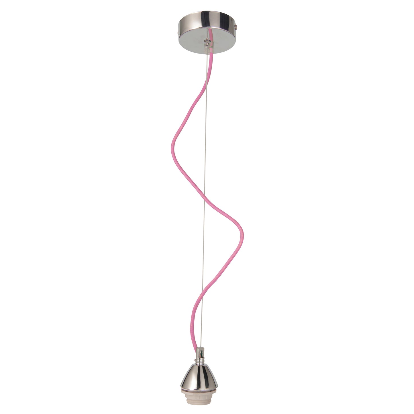 Schraubmantel Pendel 120cm in rosa "PENDRE"