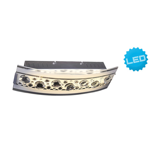 LED Wandleuchte L: 35cm chrom