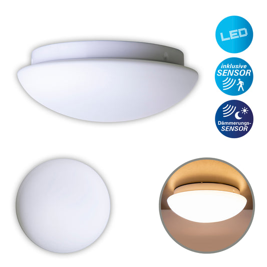LED Deckenleuchte "BERGEN" inkl. Sensor Ø: 25,5cm