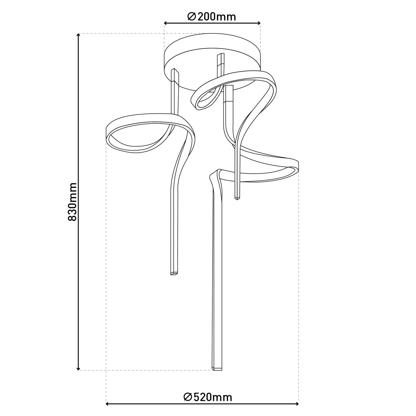 LED Deckenleuchte "LOOP LINE"