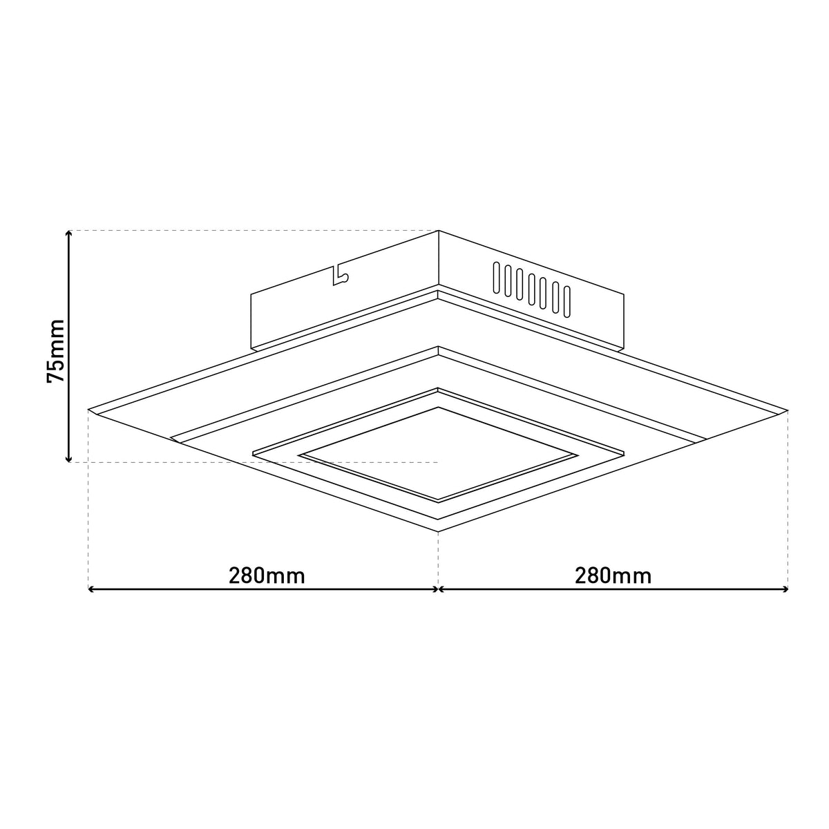 LED Wand- und Deckenleuchte "LUCCA"