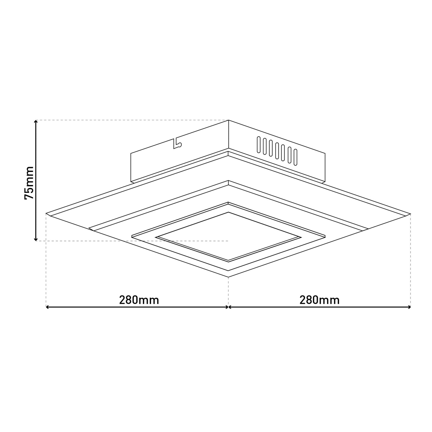 LED Wand- und Deckenleuchte "LUCCA"