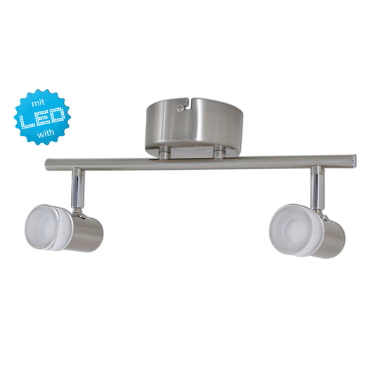 2er LED-Wand-u. Deckenspot "MALAGA" l:34cm