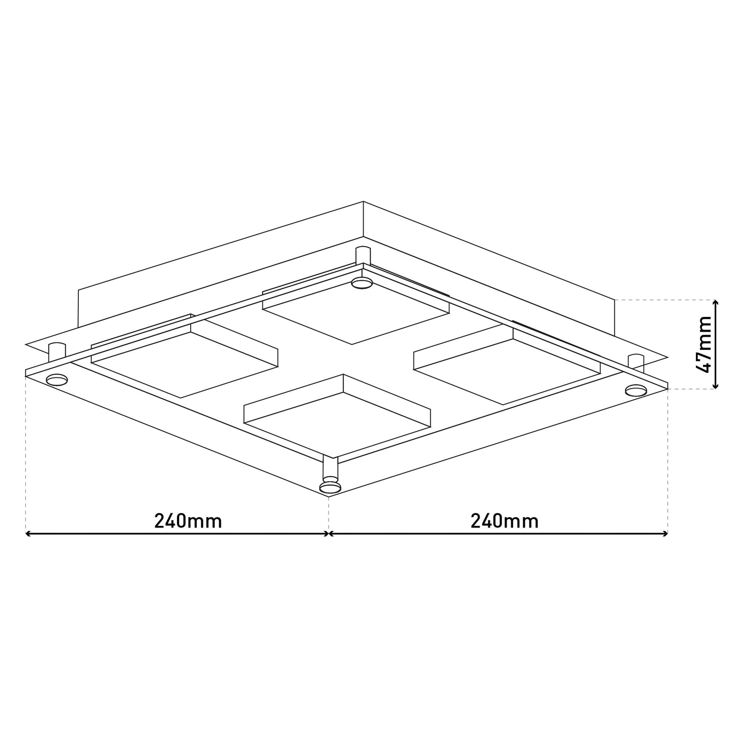 LED Deckenleuchte "EDINGBURGH"