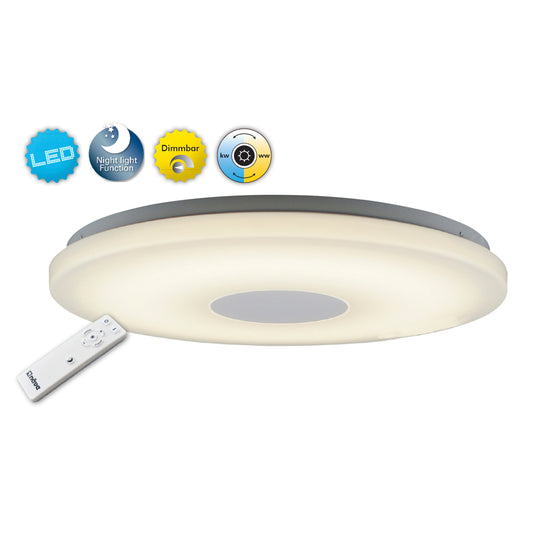 LED / CCT Deckenleuchte "PERTH" Ø: 60cm weiß