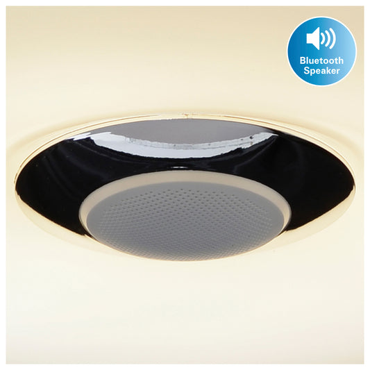 Deckenleuchten - LED Deckenleuchte "NASHVILLE" Ø:40cm, Deckenlampe im Functional Style, aus Metall und Kunststoff in weiß, 6 cm hoch, Ø 40 cm, inkl. LED dimmbar CCT-Wechsler RGB-Farbwechsler Nachtlichtfunktion Fernbedienung Inkl. Bluetooth Lau