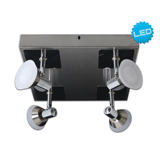 4er LED-Deckenleuchte "JERICHO" d:28cm