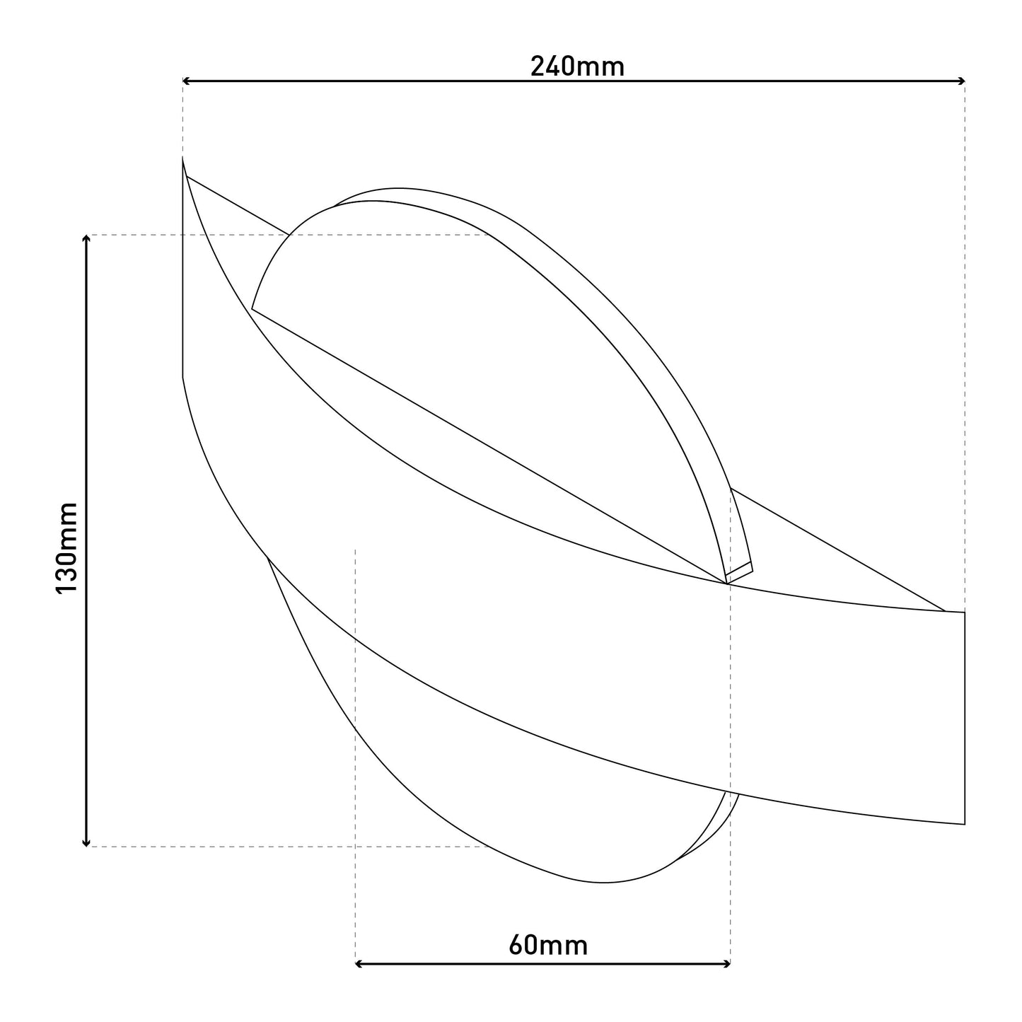 LED Wandleuchte "STAN" L: 24cm weiß