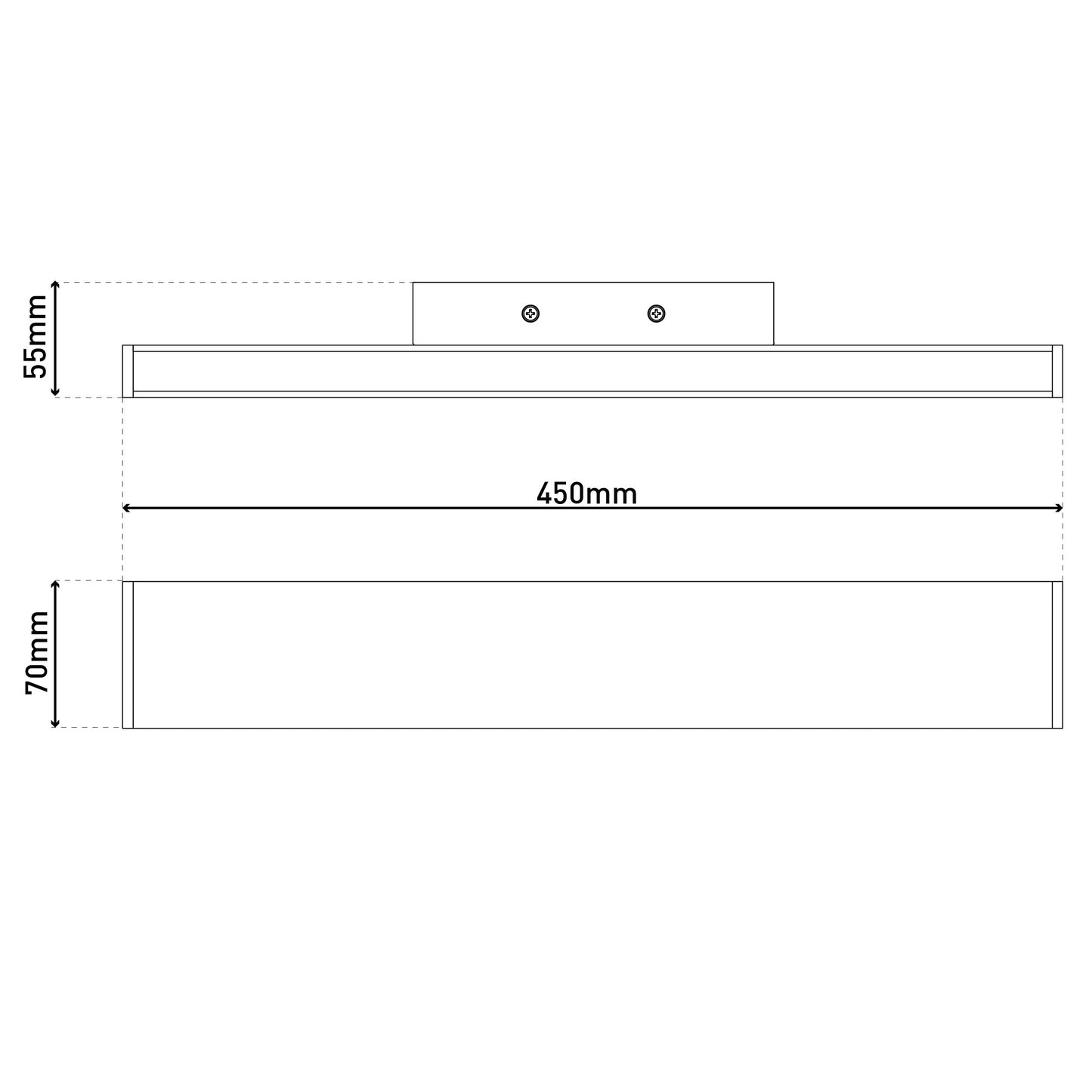 LED Wandleuchte "DUBAI" L:45cm