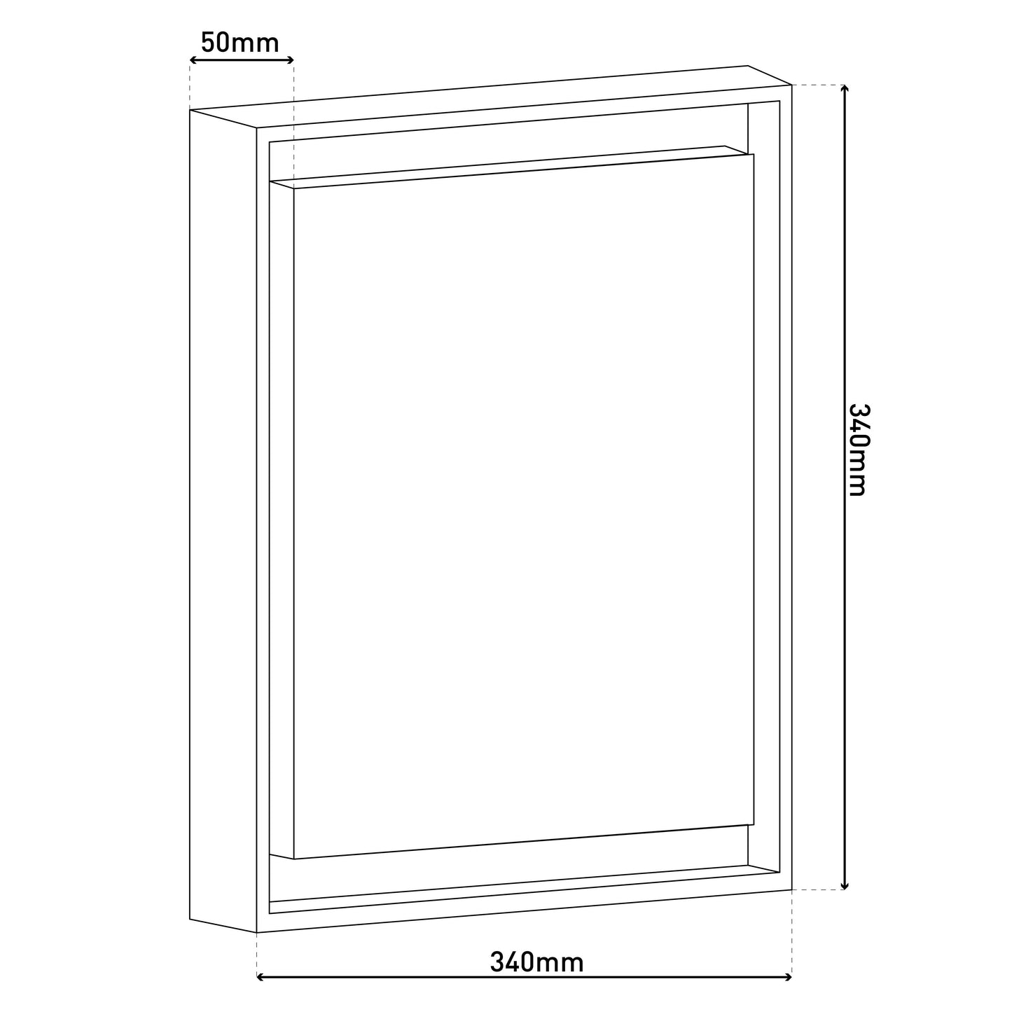 LED Außendeckenleuchte IP54 "MIO" s:34cm