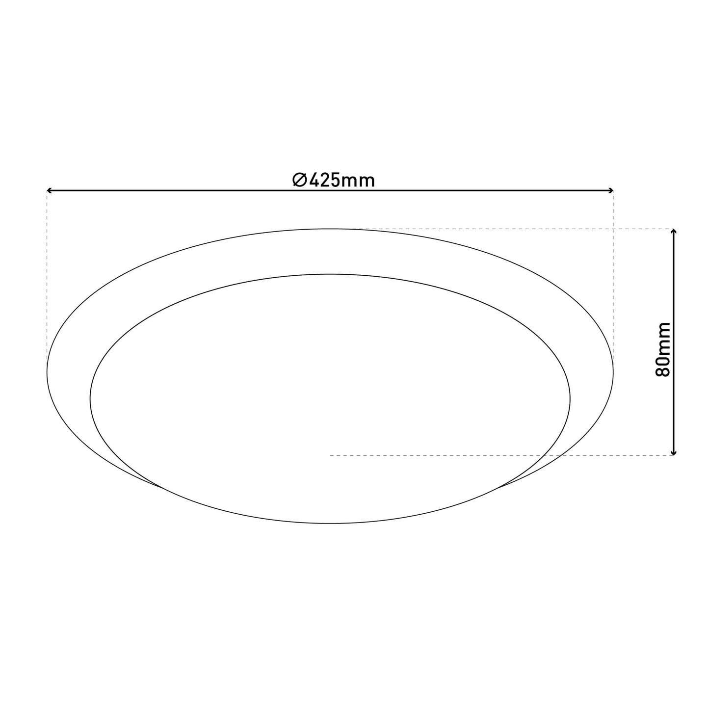 LED Deckenleuchte "TURIN" d: 42,5cm