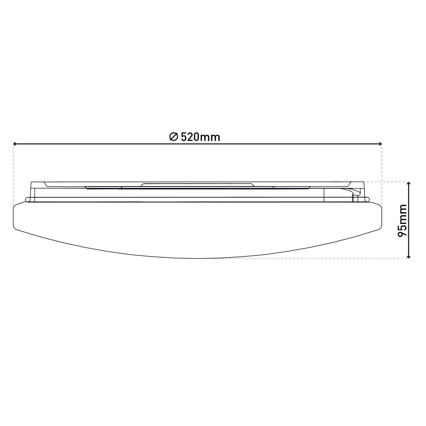 LED Deckenleuchte "RAVENNA" Ø:52cm