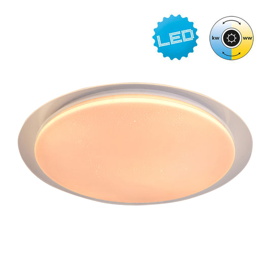 LED / CCT Deckenleuchte "LOCARNO" Ø: 46cm weiß