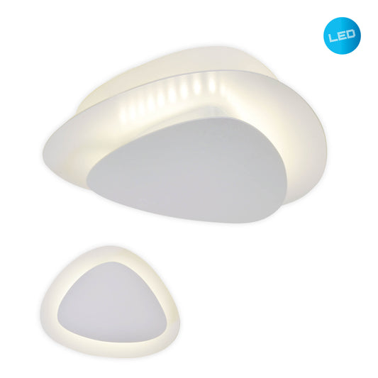 LED Wand- und Deckenleuchte "LISO" weiß