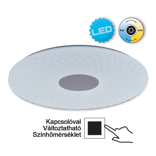 LED Deckenleuchte "PORTO" mit Kristalleffekt d: 48cm