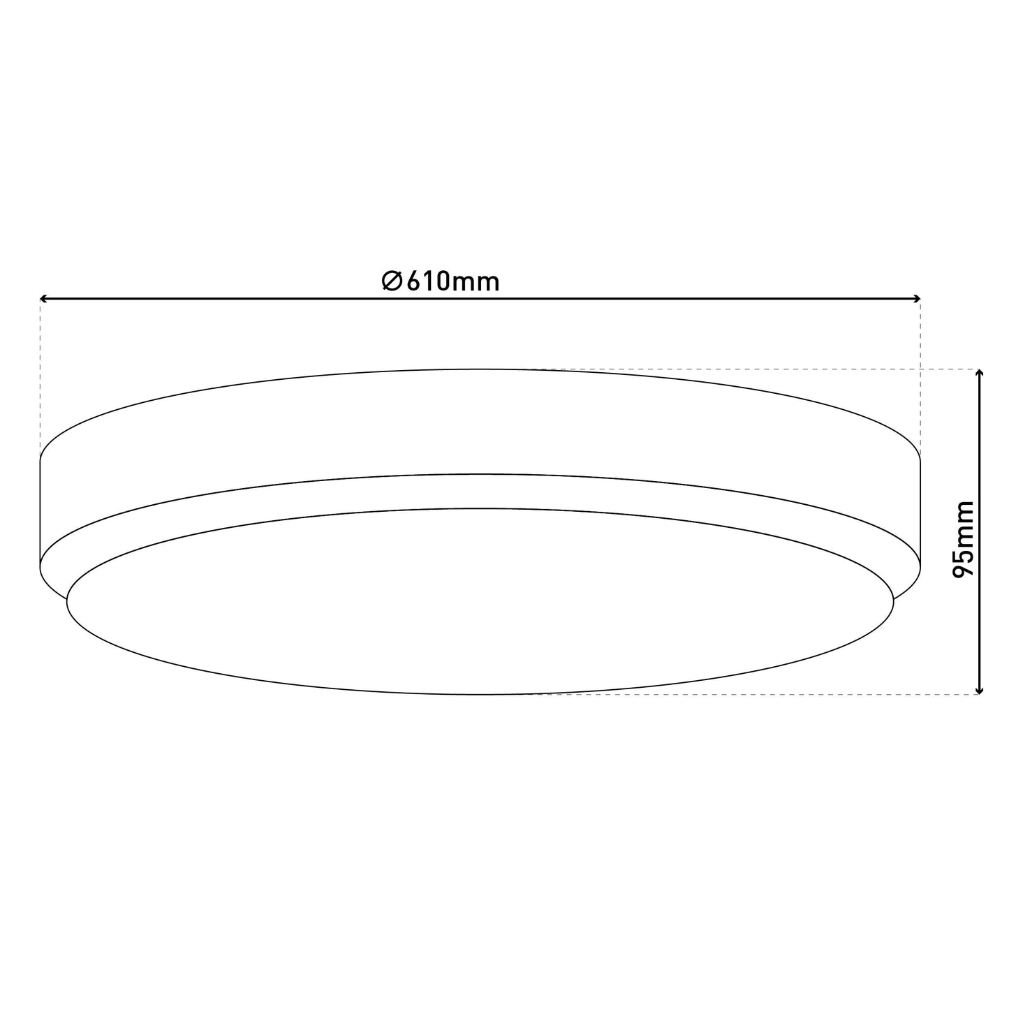 LED Deckenleuchte "LISSABON" inkl. Kristalleffekt Ø: 61cm