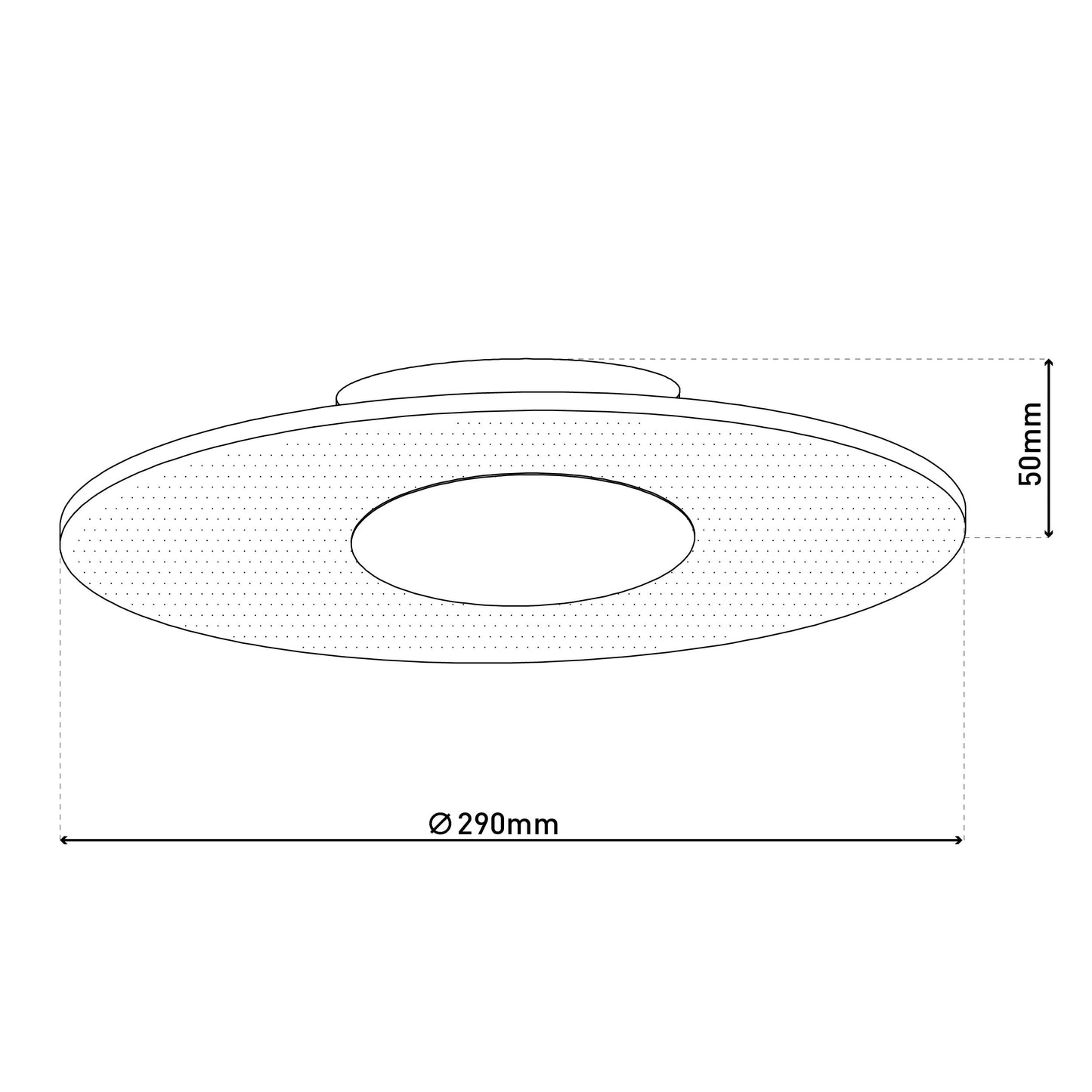 LED Deckenleuchte "MODESTO" d: 29cm