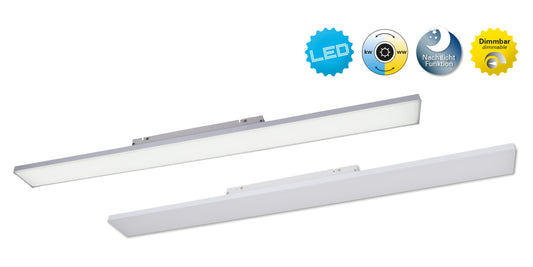 LED Panel-Deckenleuchte "CARENTE" L: 119,5cm rahmenlos