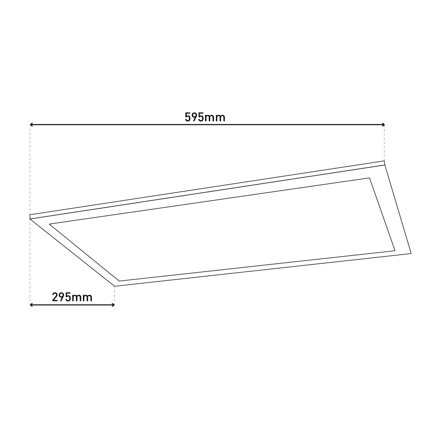 LED Sensor-Panel "ALEGRE" L: 59,5cm inkl. Halterung / weiß
