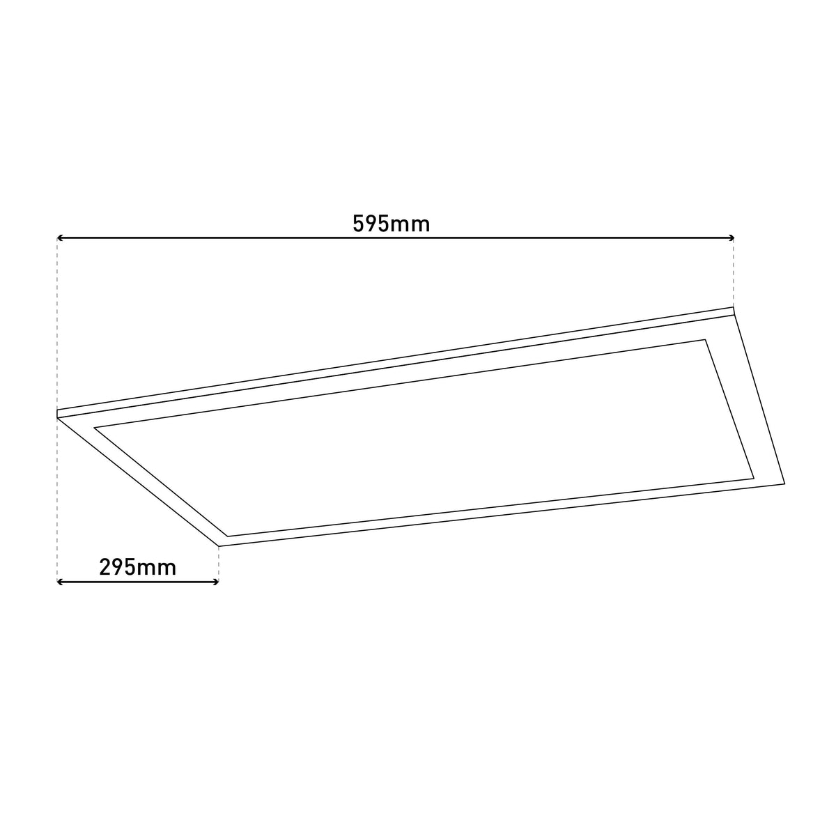 LED Sensor-Panel "ALEGRE" L: 59,5cm inkl. Halterung / weiß