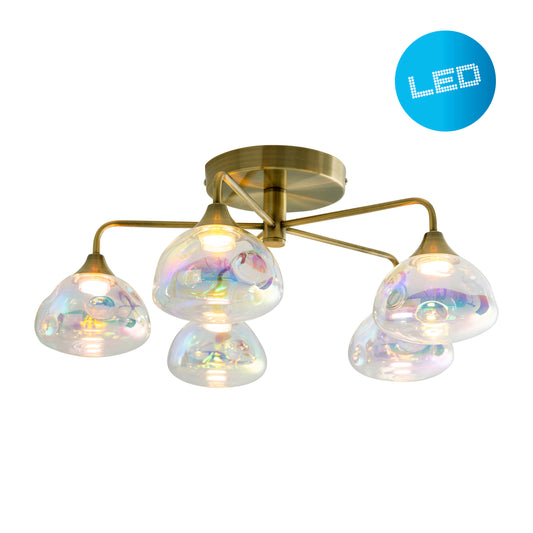 5er LED Deckenleuchte "VARNA" Ø: 50cm