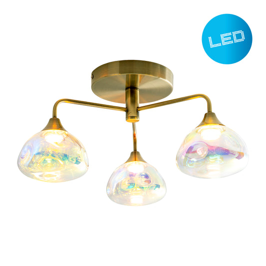 3er LED Deckenleuchte "VARNA" L/B: 42cm