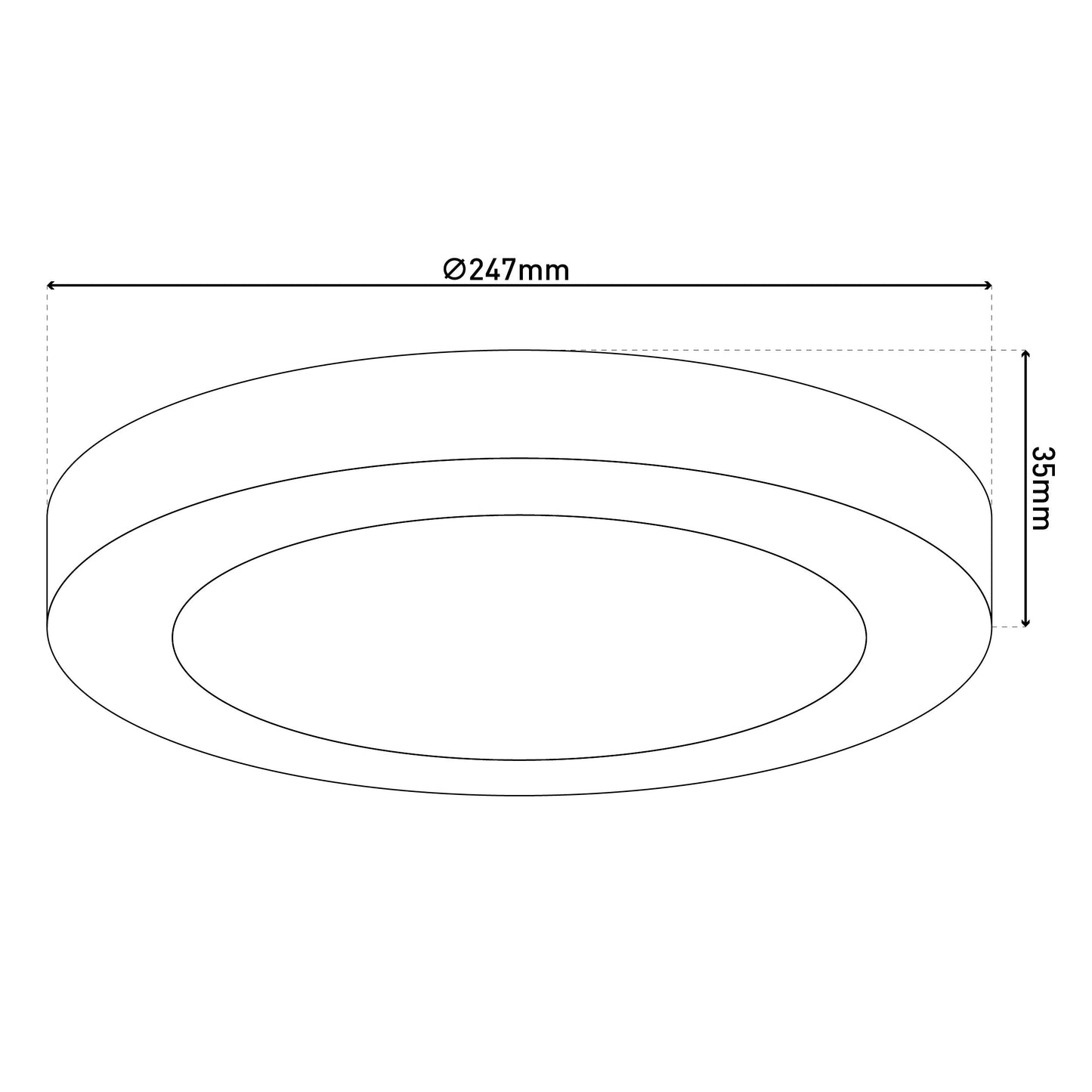 LED / CCT Ein-/Aufbauleuchte "KOMPLEX" Ø: 24,6cm