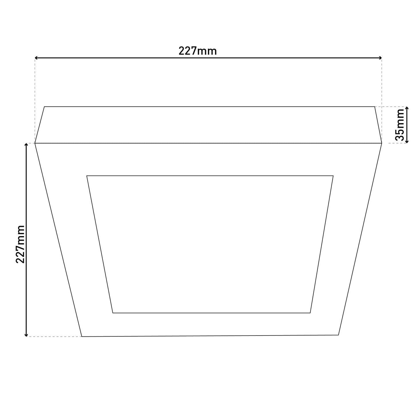 LED Ein-/Aufbauleuchte "KOMPLEX" D:22,7cm