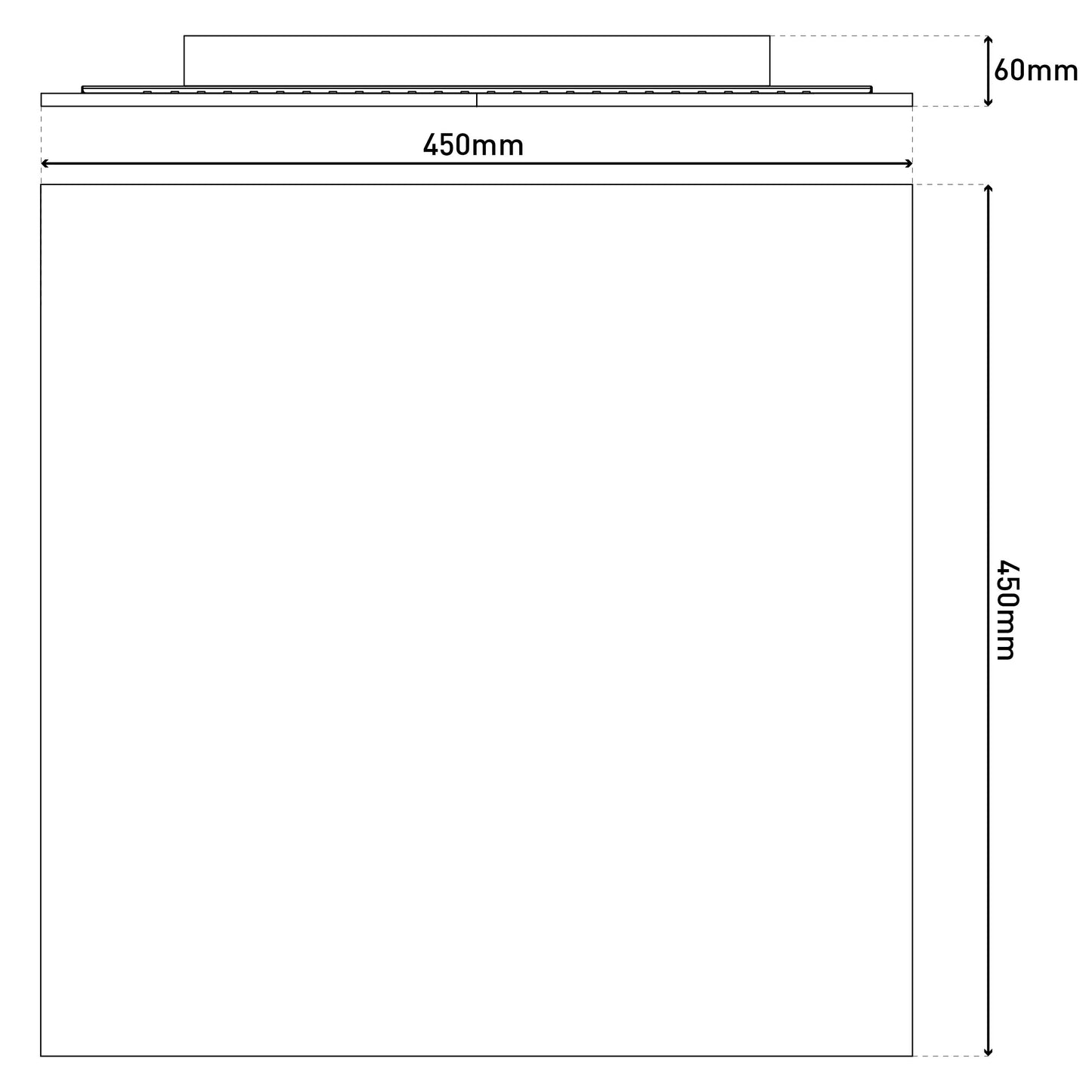 LED / CCT / RGB Backlight Panel L/B: 45cm weiß