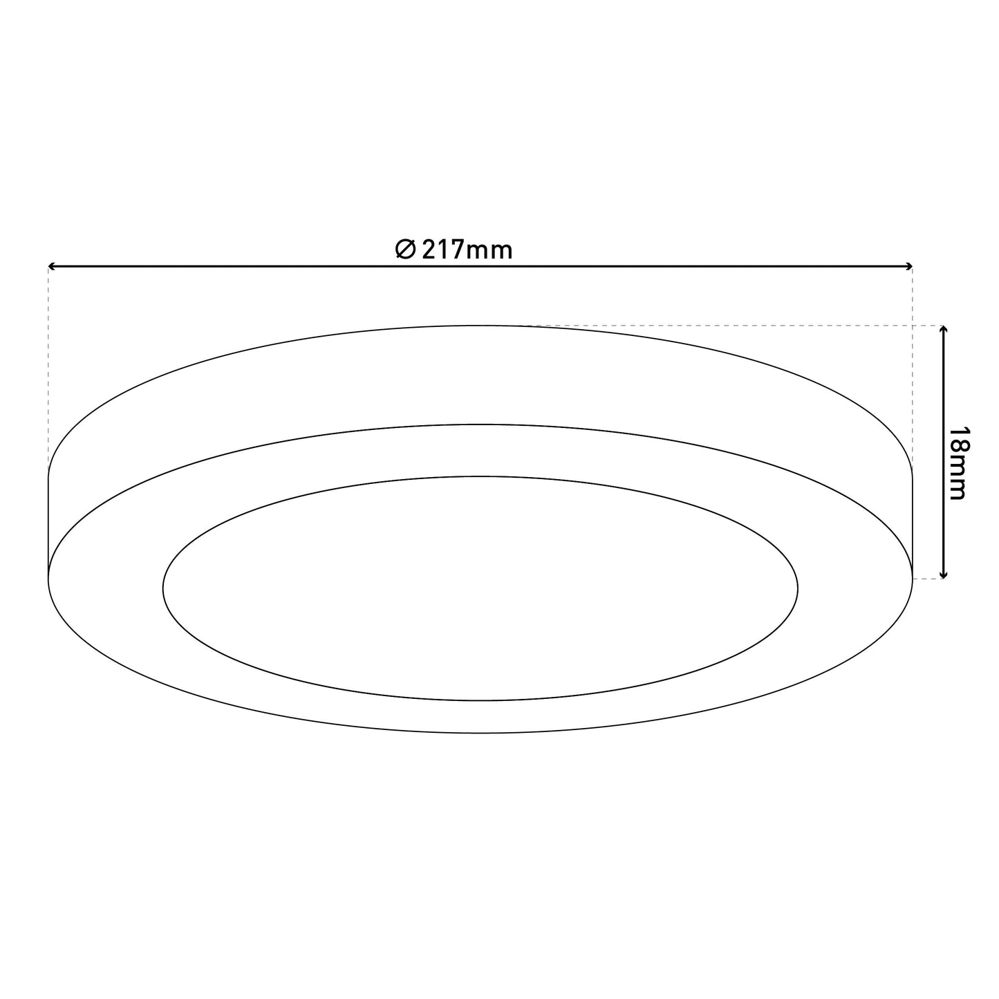 LED / CCT Deckenleuchte "BONUS" Ø: 21,7cm weiß
