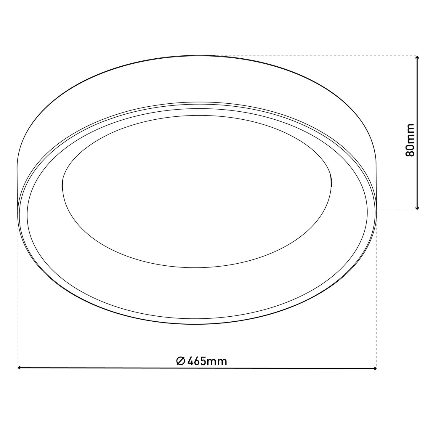 LED / CCT / RGB Deckenleuchte "MULTO" Ø: 46,5cm