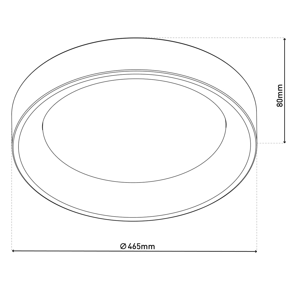 LED / CCT / RGB Deckenleuchte "MULTO" Ø: 46,5cm