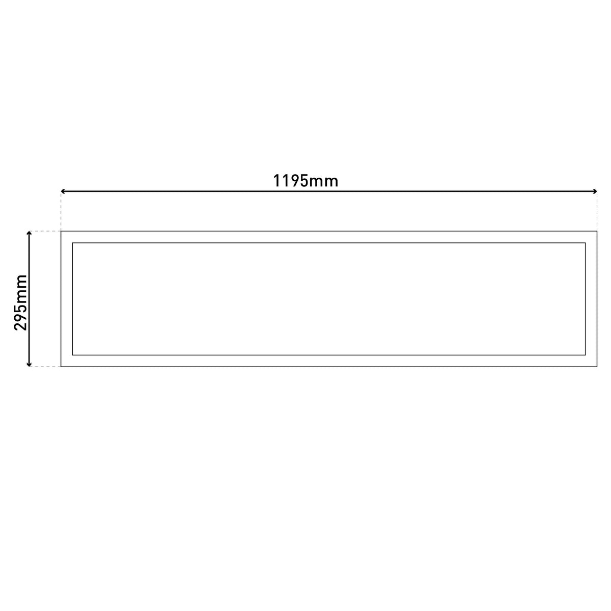 LED / CCT Panel-Deckenleuchte "NICO" L: 119,5cm weiß