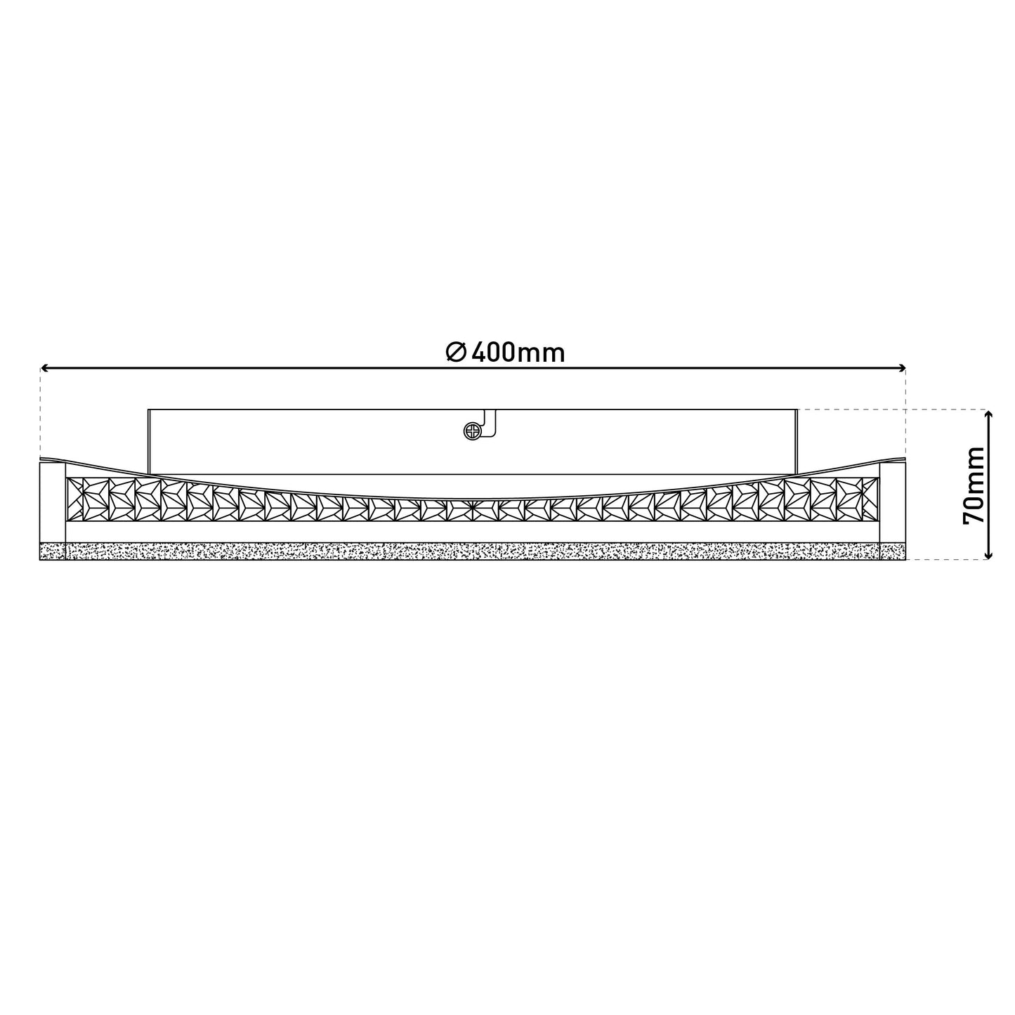 LED Deckenleuchte "ARANY" Ø: 40cm
