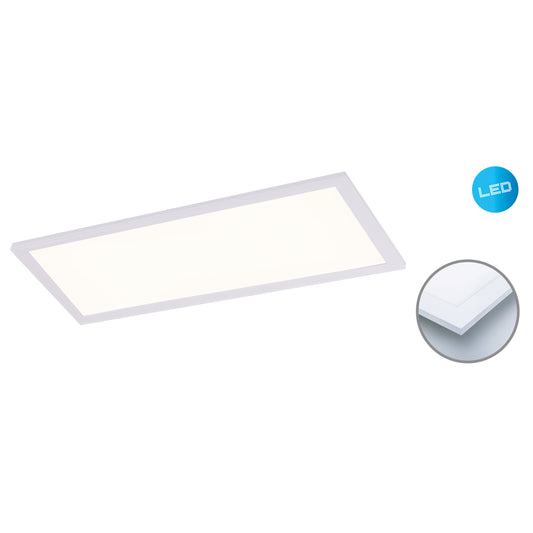 LED Aufbaupanel "NICOLA" 29,5 x 59,5cm weiß