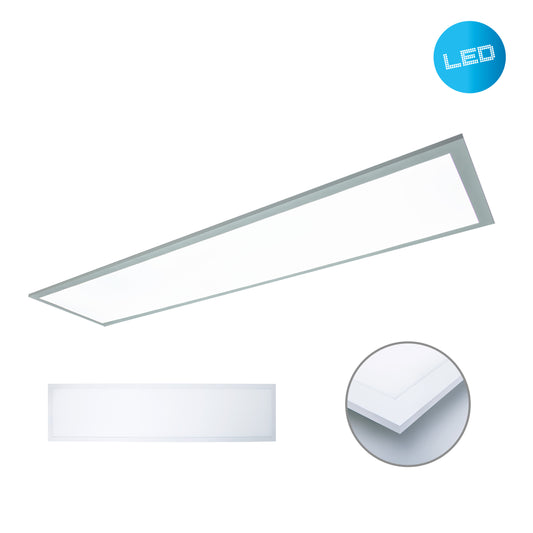 LED Aufbaupanel "NICOLA" 119,5 x 29,5cm weiß