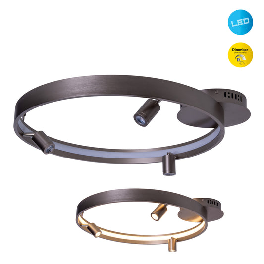 LED Deckenleuchte "TRISTAN" L: 65cm