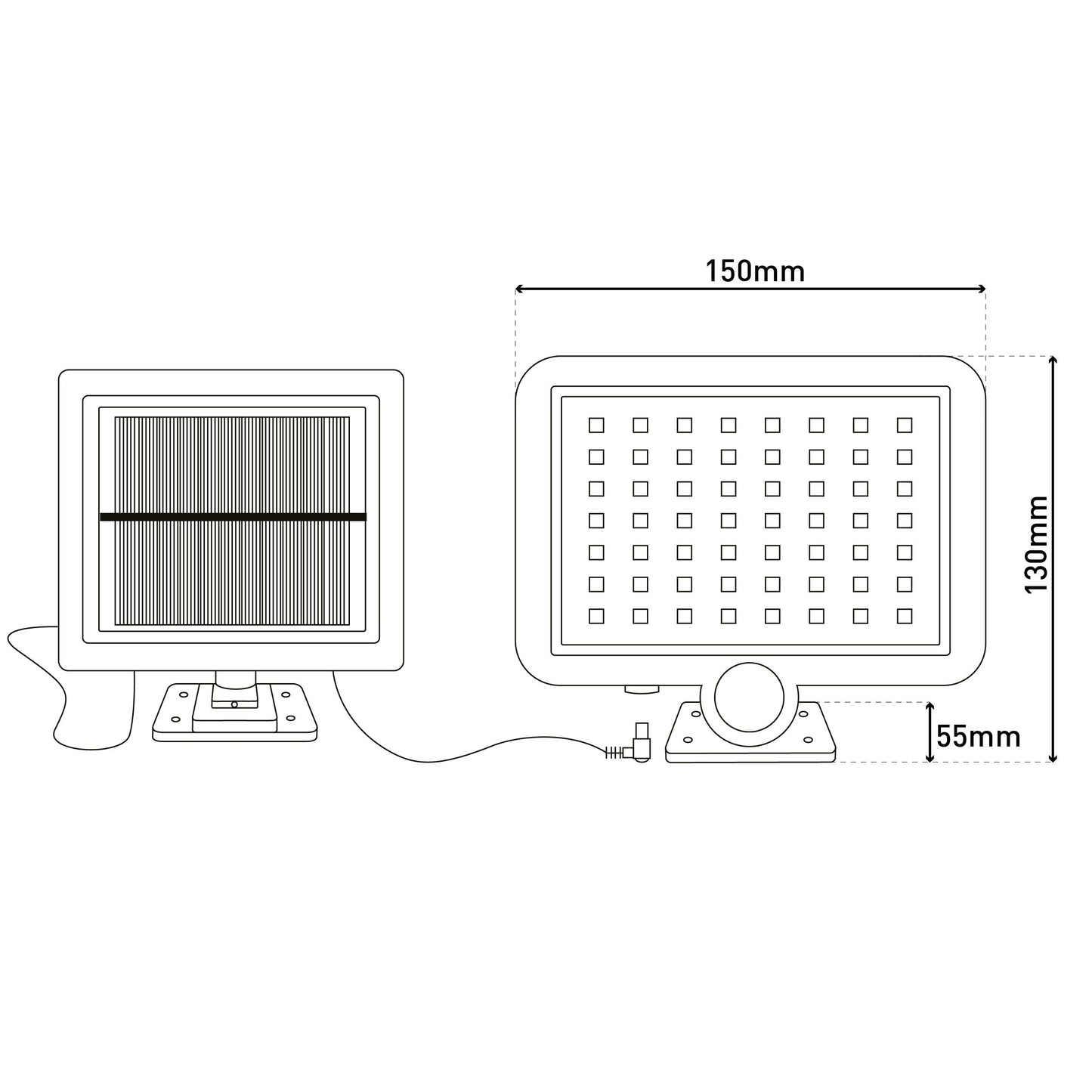 2er-Set LED Solar-/Außenwandleuchte "PEPE"