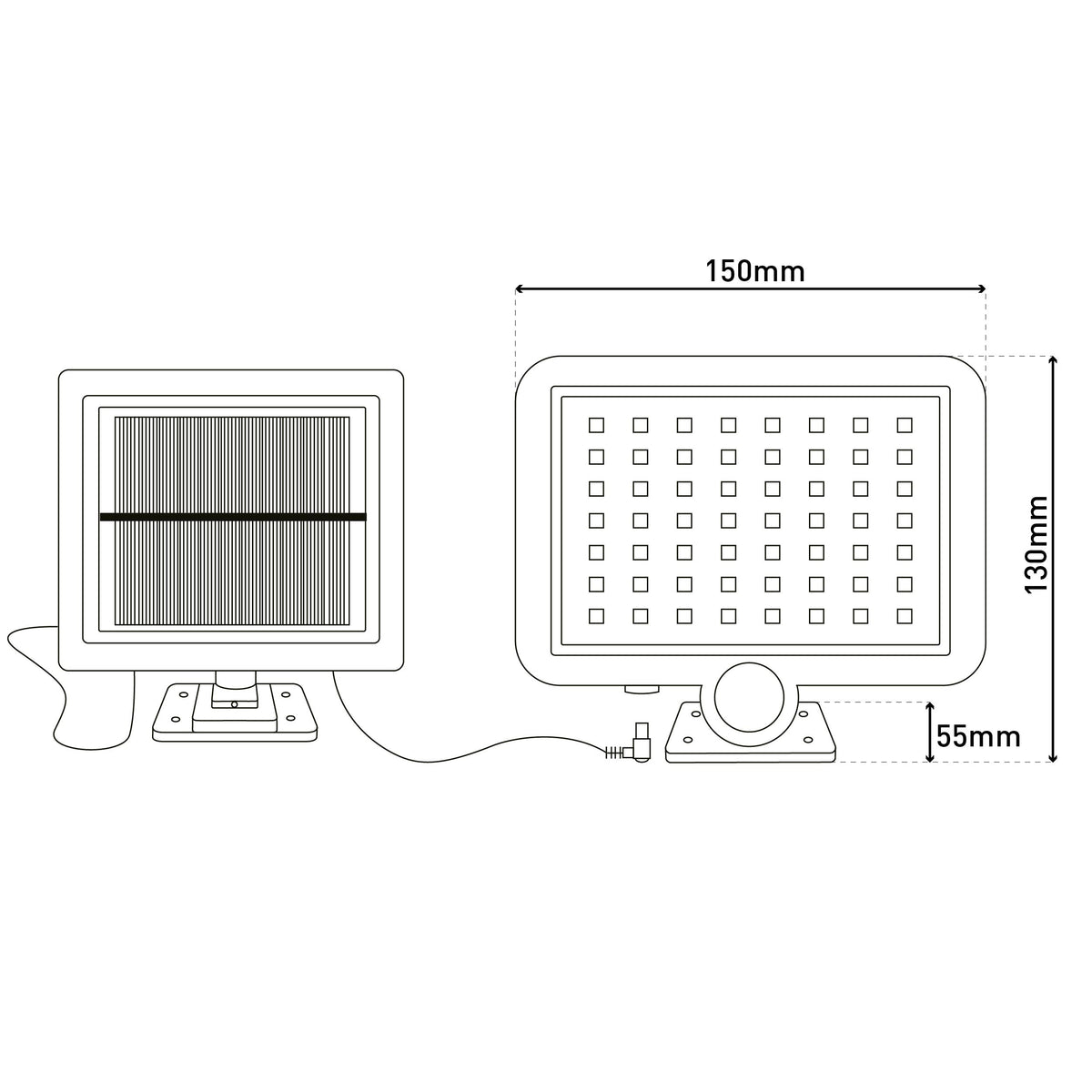 2er-Set LED Solar-/Außenwandleuchte "PEPE"