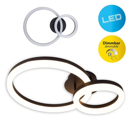 LED Deckenleuchte "CIRCULO" L: 53 cm