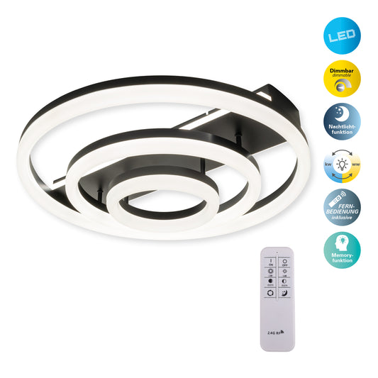 LED / CCT Deckenleuchte "CIRCULO" Ø: 60cm