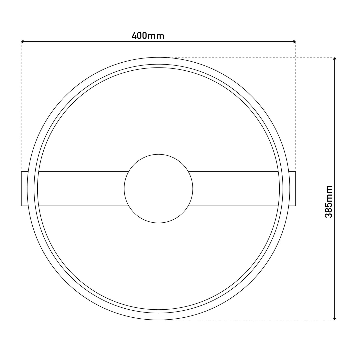 LED Deckenleuchte "CIMO" L: 40cm