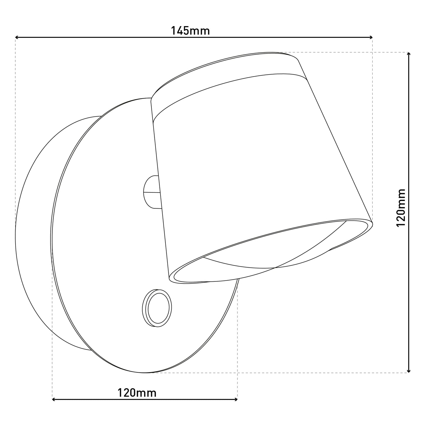 Akku-/Wandleuchte "TONDO" magnetisch weiß