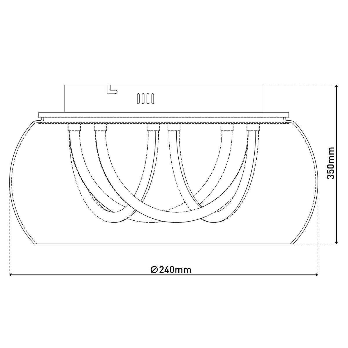 LED Deckenleuchte "MALOU" Ø: 45 cm