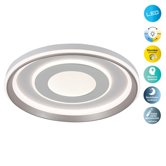 LED / CCT Deckenleuchte "DOIRA" Ø: 50cm