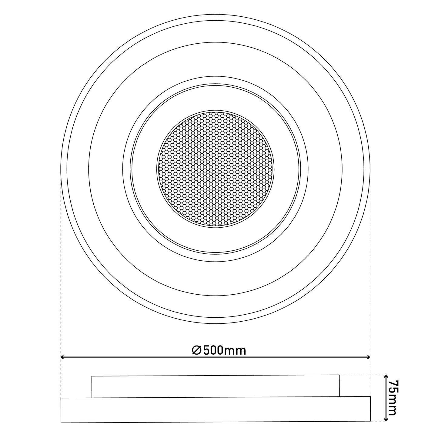LED / CCT Deckenleuchte "DOIRA" Ø: 50cm