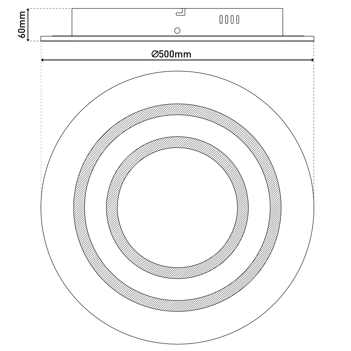 LED /CCT/RGB Deckenleuchte "MIREL" Ø: 50cm