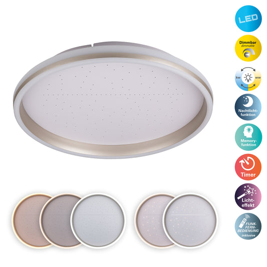 LED / CCT Deckenleuchte "METEOR" inkl. Meteorlicht Ø: 47,2cm