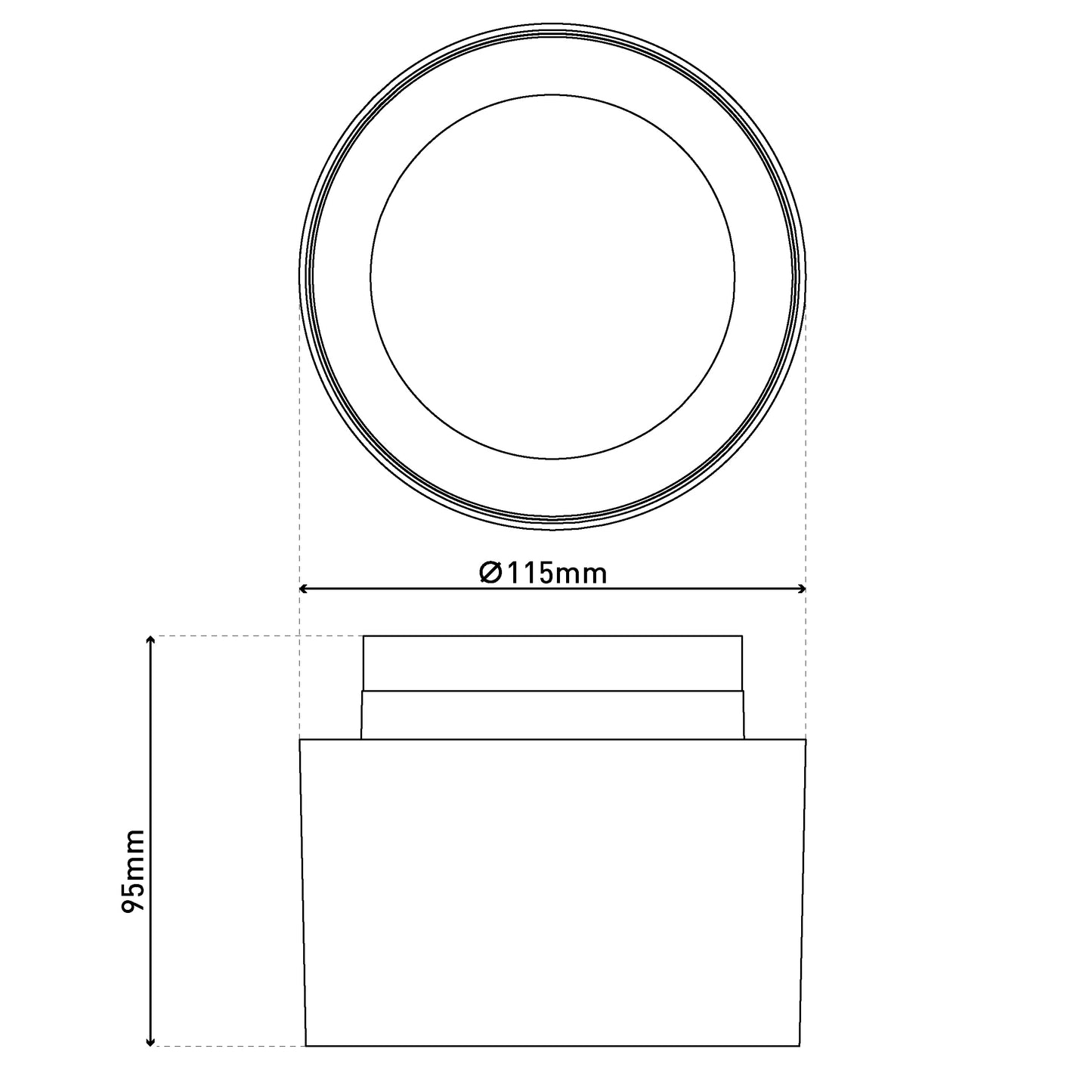 LED / CCT Spot "TRIMES" Ø: 11,5cm weiß