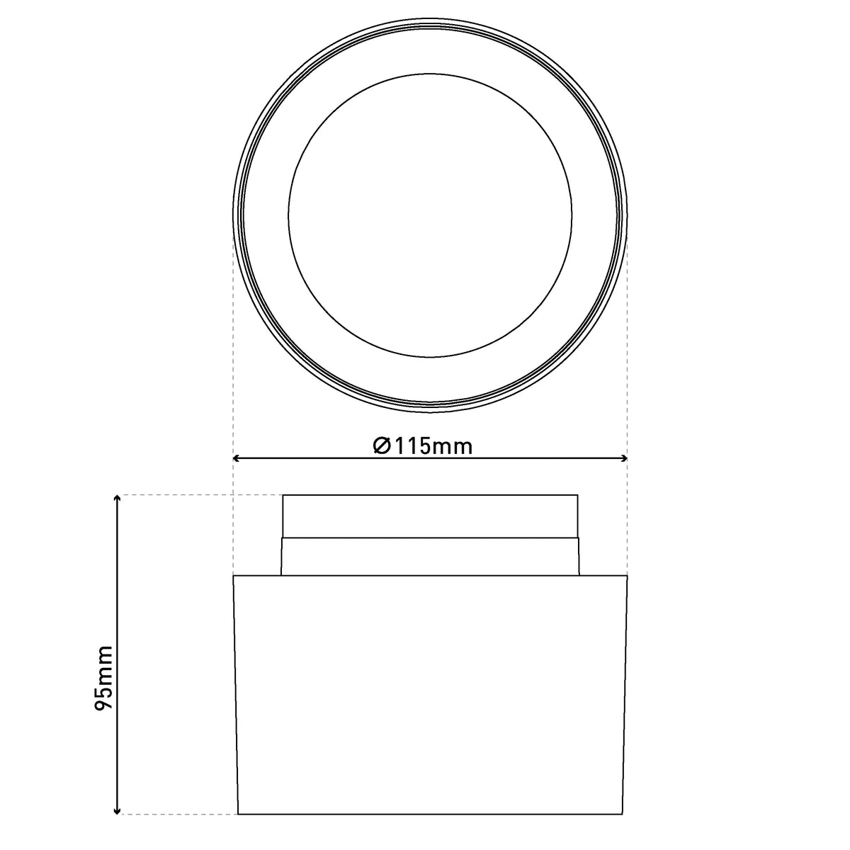 LED / CCT Spot "TRIMES" Ø: 11,5cm weiß